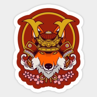 Samurai Kitsune Sticker